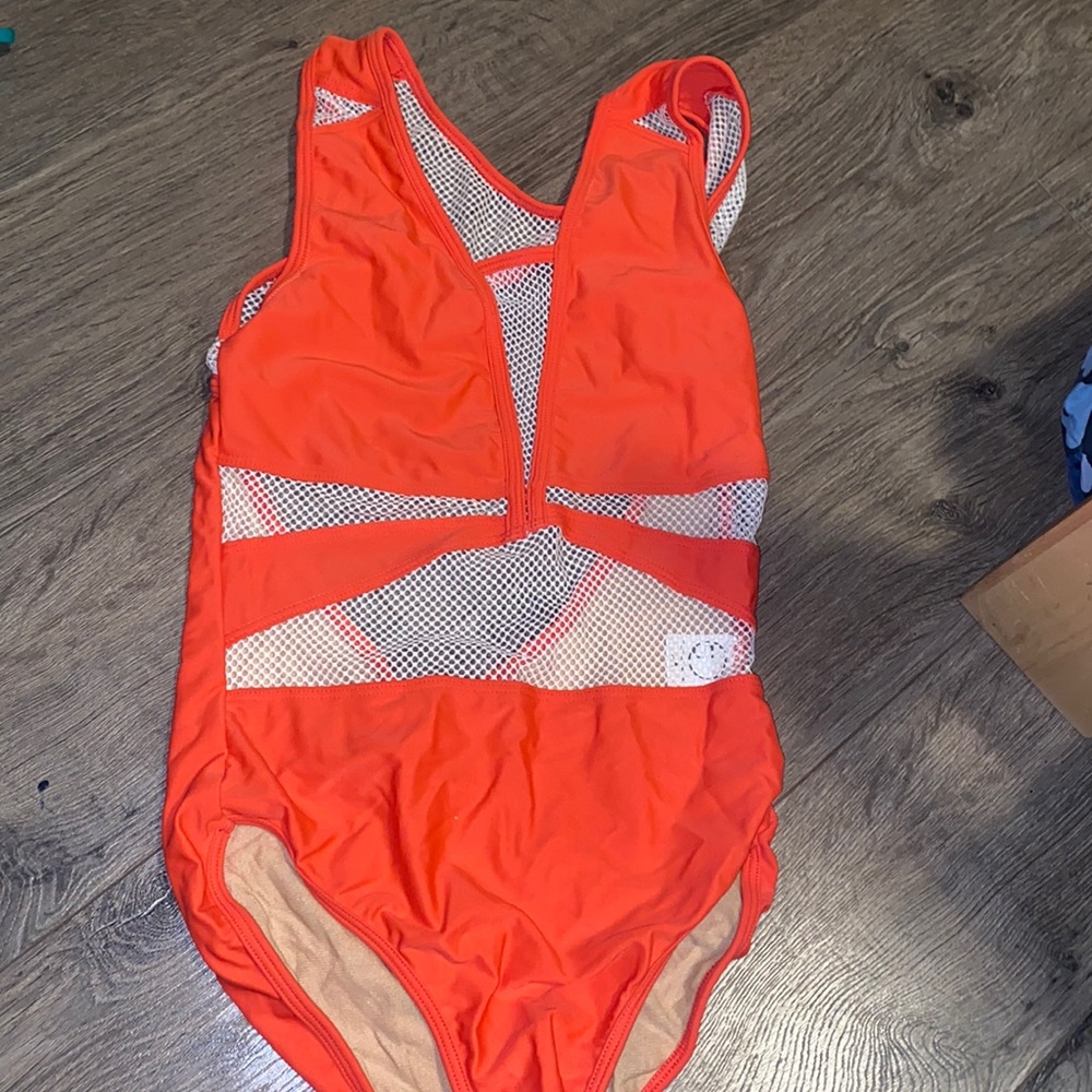 Five dancewear mesh leotard/swimsuit, size PA